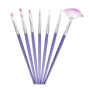 Planet Gates Silver 5 Pcs/Sets Nail Art Pen 2 In 1 Double Ends Dotting Drawing Painting UV Gel Liner Polish Brush Set Nail Art Dotting Tools