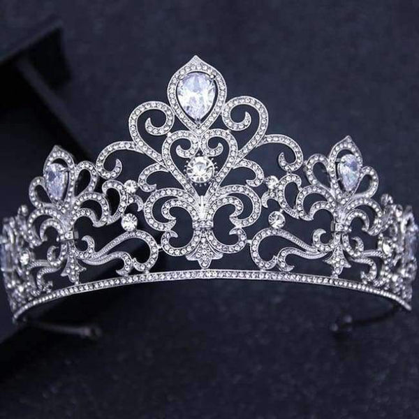 Planet Gates Silver 5 Silver Gold Color Crystal Crowns Bride tiara Fashion Queen For Wedding Crown Headpiece Wedding Hair Jewelry Accessories