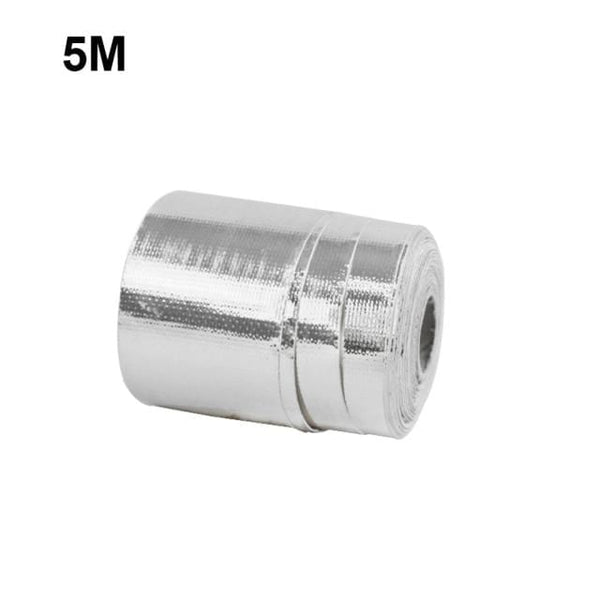 Planet Gates Silver-5m A Gold Car Thermal Exhaust Tape Air Intake Heat Insulation Shield Wrap 50mm Reflective Heat Barrier Self Adhesive Engine 5/10M