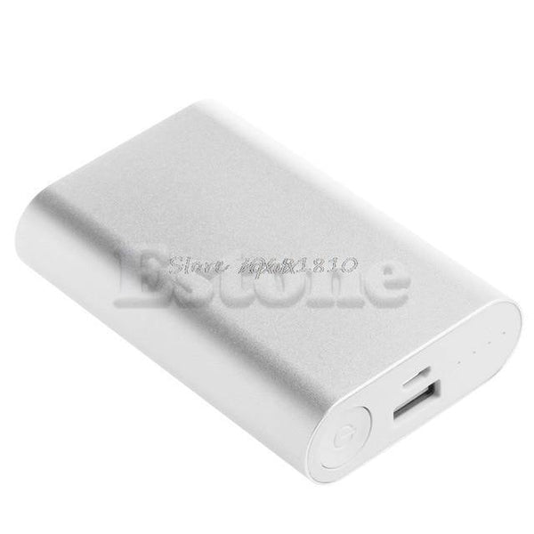 Planet Gates silver 5V 1.5A Aluminum Power Bank Case Kit 3X 18650 Battery Charger Case Box for Cell Phone Z17 Drop ship