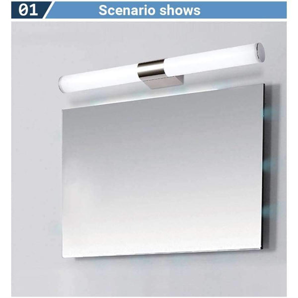 Planet Gates Silver 5W 25CM / Cold White LED Wall Lamp Mirror Light Telescopic Waterproof Bathroom 6W 44CM 8W 55CM Indoor Lighting Fixture Decor Makeup Dresser 220V