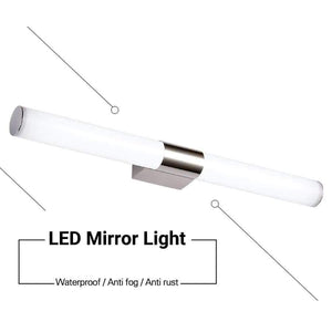 Planet Gates Silver 5W 25CM / Cold White LED Wall Lamp Mirror Light Telescopic Waterproof Bathroom 6W 44CM 8W 55CM Indoor Lighting Fixture Decor Makeup Dresser 220V