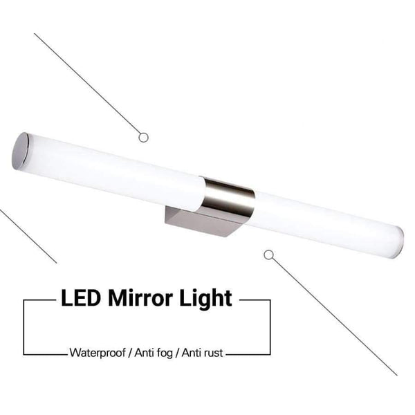 Planet Gates Silver 5W 25CM / Cold White LED Wall Lamp Mirror Light Telescopic Waterproof Bathroom 6W 44CM 8W 55CM Indoor Lighting Fixture Decor Makeup Dresser 220V