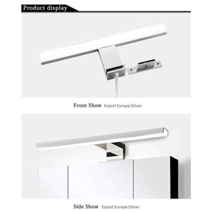 Planet Gates Silver / 5W 300mm / Cold white Fensalir 0-15W Dimmable waterproof Aluminum+ABS+Acryl toilet indoor makeup lighting Bathroom fixtures Led light Mirror Wall lamp