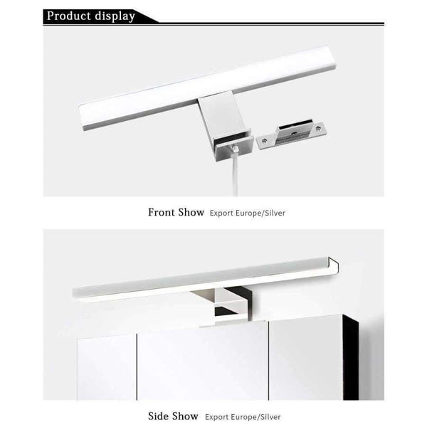 Planet Gates Silver / 5W 300mm / Cold white Fensalir 0-15W Dimmable waterproof Aluminum+ABS+Acryl toilet indoor makeup lighting Bathroom fixtures Led light Mirror Wall lamp