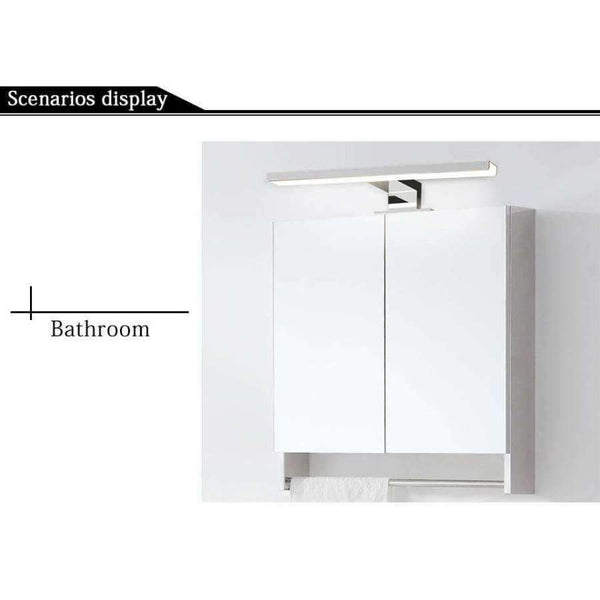 Planet Gates Silver / 5W 300mm / Cold white Fensalir 0-15W Dimmable waterproof Aluminum+ABS+Acryl toilet indoor makeup lighting Bathroom fixtures Led light Mirror Wall lamp