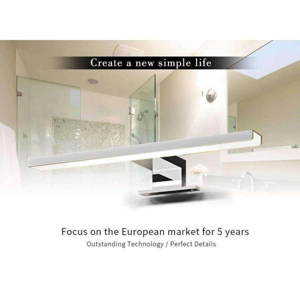 Planet Gates Silver / 5W 300mm / Cold white Fensalir 0-15W Dimmable waterproof Aluminum+ABS+Acryl toilet indoor makeup lighting Bathroom fixtures Led light Mirror Wall lamp