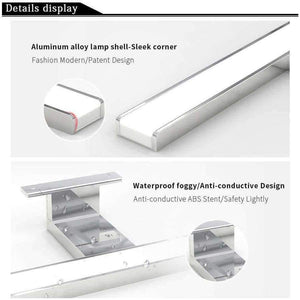 Planet Gates Silver / 5W 300mm / Cold white Fensalir 0-15W Dimmable waterproof Aluminum+ABS+Acryl toilet indoor makeup lighting Bathroom fixtures Led light Mirror Wall lamp