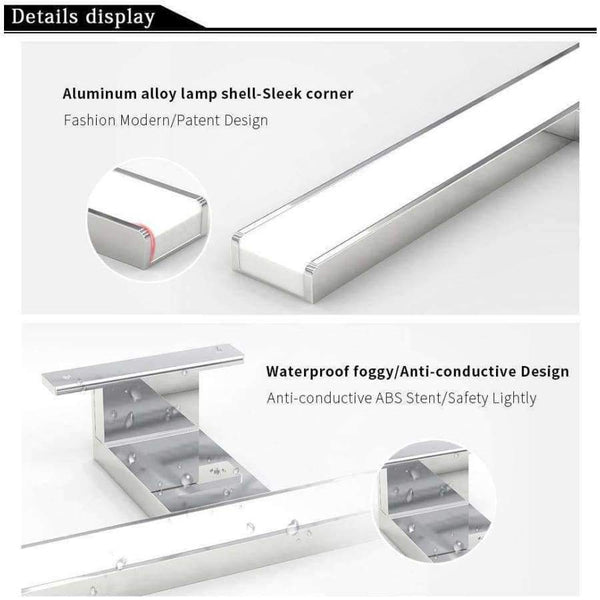 Planet Gates Silver / 5W 300mm / Cold white Fensalir 0-15W Dimmable waterproof Aluminum+ABS+Acryl toilet indoor makeup lighting Bathroom fixtures Led light Mirror Wall lamp