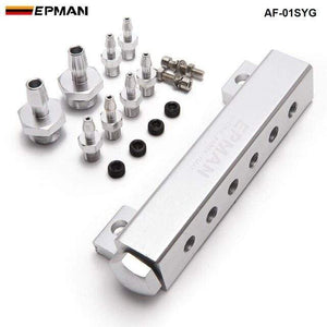 Planet Gates Silver 6 Ports 1/8 NPT Aluminum Turbo Wastegate Boost Vacuum Intake Manifold Kit For Nissan Fits: More than one AF-01SYG