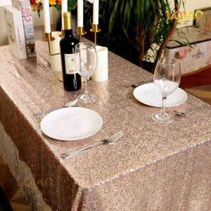 Planet Gates Silver / 60x102in-150x255cm Sparkly Pink Gold/Silver 120x200cm Sequin Glamorous Tablecloth/Fabric For Wedding Party Table Decorations Sequin Table Cloth