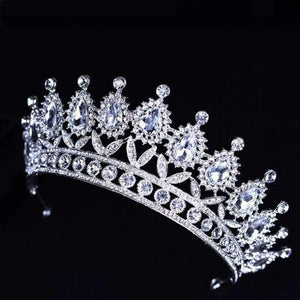 Planet Gates Silver 8 Silver Gold Color Crystal Crowns Bride tiara Fashion Queen For Wedding Crown Headpiece Wedding Hair Jewelry Accessories
