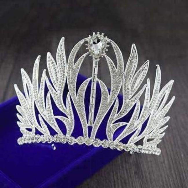 Planet Gates SILVER 8 / White Diverse Silver Crystal Bride Tiara Crown Fashion Pearl Queen Wedding Crown Headpiece Wedding Hair Jewelry Accessories Wholesale
