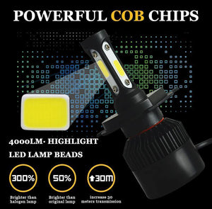 Planet Gates Silver / 881 889 880 H27 2Pcs H7 LED H4 H11 H1 Car Headlight Bulbs H3 H8 HB4 HB3 9006 9005 H27 881 Led Fog Light 72W 8000LM 6500K White car accessories