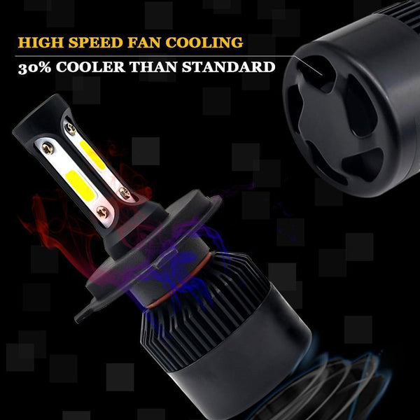 Planet Gates Silver / 881 889 880 H27 2Pcs H7 LED H4 H11 H1 Car Headlight Bulbs H3 H8 HB4 HB3 9006 9005 H27 881 Led Fog Light 72W 8000LM 6500K White car accessories