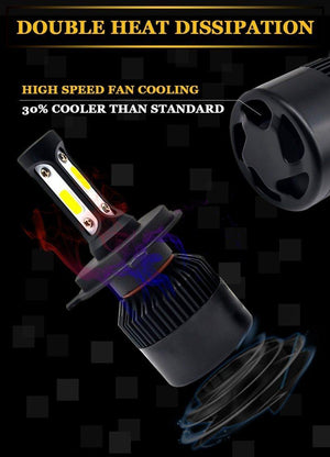 Planet Gates Silver / 881 889 880 H27 2Pcs H7 LED H4 H11 H1 Car Headlight Bulbs H3 H8 HB4 HB3 9006 9005 H27 881 Led Fog Light 72W 8000LM 6500K White car accessories