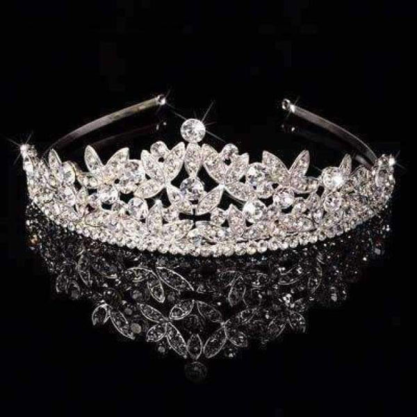 Planet Gates SILVER 9 / White Diverse Silver Crystal Bride Tiara Crown Fashion Pearl Queen Wedding Crown Headpiece Wedding Hair Jewelry Accessories Wholesale