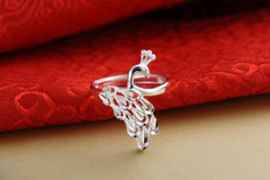 Planet Gates Silver 925 Jewelry Gold 925 ring diamond ring Sterling silver rings Peacock opening costume jewelry Luxury jewelry retro 8558285