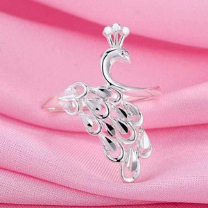 Planet Gates Silver 925 Jewelry Gold 925 ring diamond ring Sterling silver rings Peacock opening costume jewelry Luxury jewelry retro 8558285