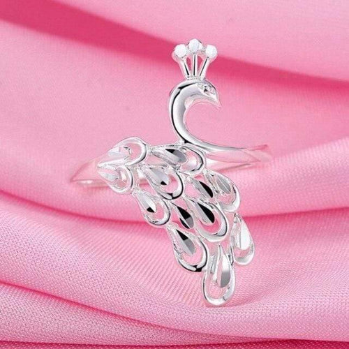 Planet Gates Silver 925 Jewelry Gold 925 ring diamond ring Sterling silver rings Peacock opening costume jewelry Luxury jewelry retro 8558285
