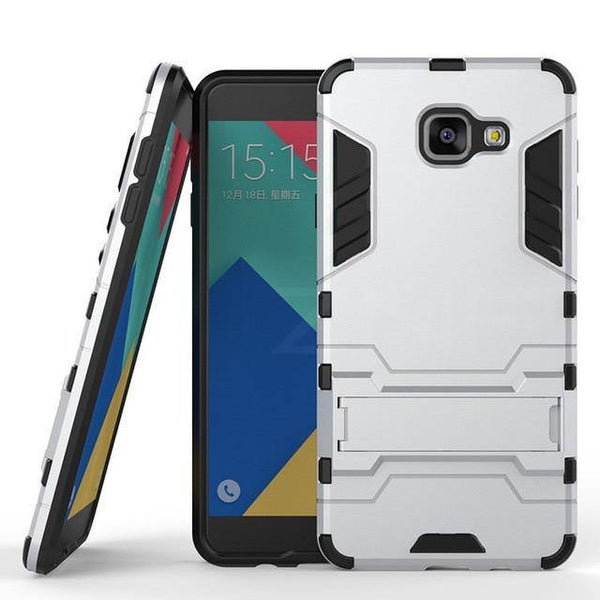 Planet Gates Silver / A8 Plus 2018 ZNP Shockproof Holder Protective Phone Case For Samsung Galaxy A3 A5 A7 J5 J7 2016 2017 Cover For Samsung A8 Plus 2018 Case Capa