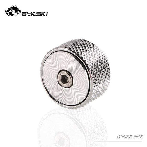 Planet Gates Silver Air Valve Water Plug Air Pressure Reliever Decompression G1/4 Thread Exhaust Stopper MOD Water Cooler Accessories B-EXV-X