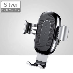 Baseus Qi Wireless Car Charger For Smart Phone Car Wireless Charger 10W Fast Charging Car Air Vent Mount Phone Holder