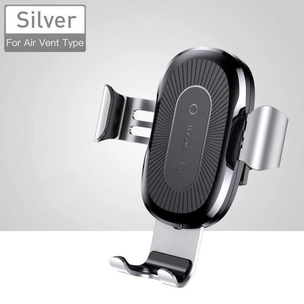 Baseus Qi Wireless Car Charger For Smart Phone Car Wireless Charger 10W Fast Charging Car Air Vent Mount Phone Holder
