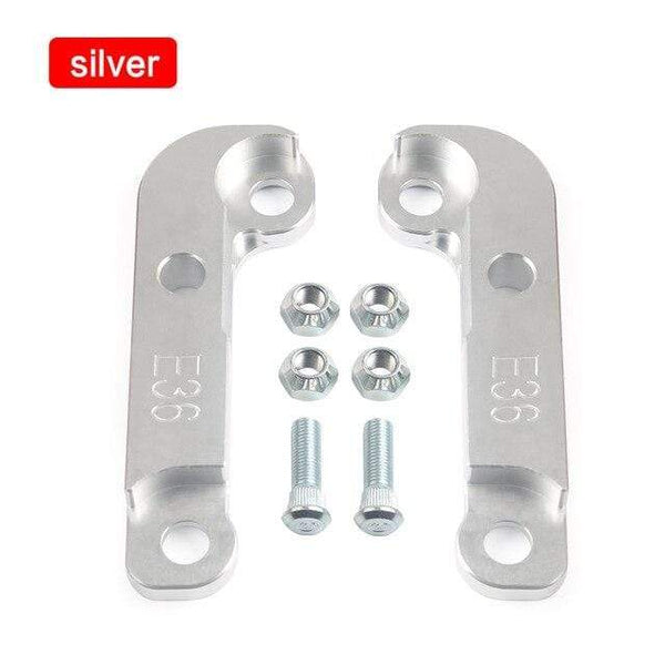 Planet Gates Silver Aluminium 2pc for BMW E36 Car Adapter Increasing Turn Angle about 25% Drift Lock Kit for BMW E60 E90 E70 Increase The Corner