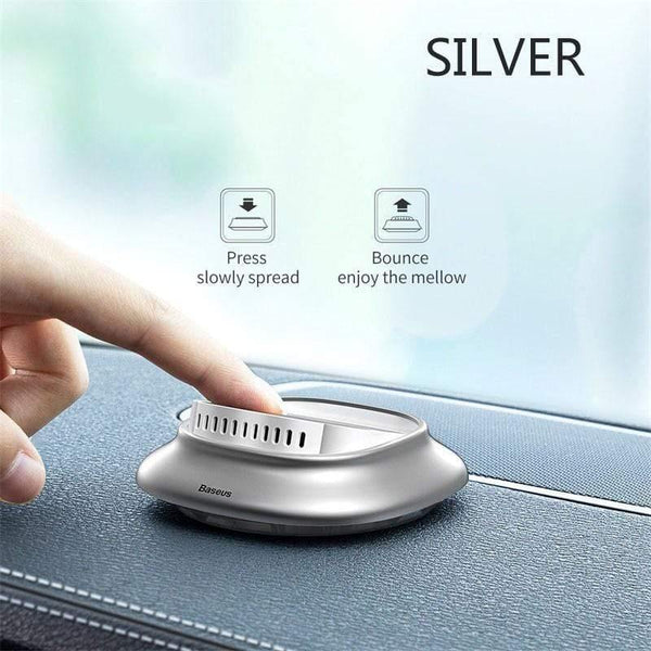 Baseus Alloy Car Air Freshener Perfume Fragrance Auto Aroma Diffuser Aromatherapy Solid Air Outlet Dashboard Perfume Holder