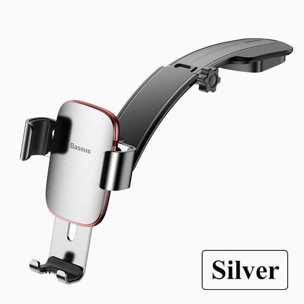 Baseus Metal Car Phone Mount Holder For iPhone Samsung Foldable Gravity Mobile Phone Holder for Dashboard Paste Car Holder Stand