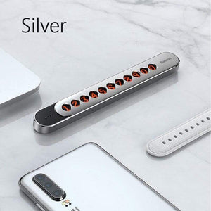Baseus Metal Car Temporary Parking Card Hideable  Phone Telephone Number Plate & Luminious Numbers at Night Car Accessories