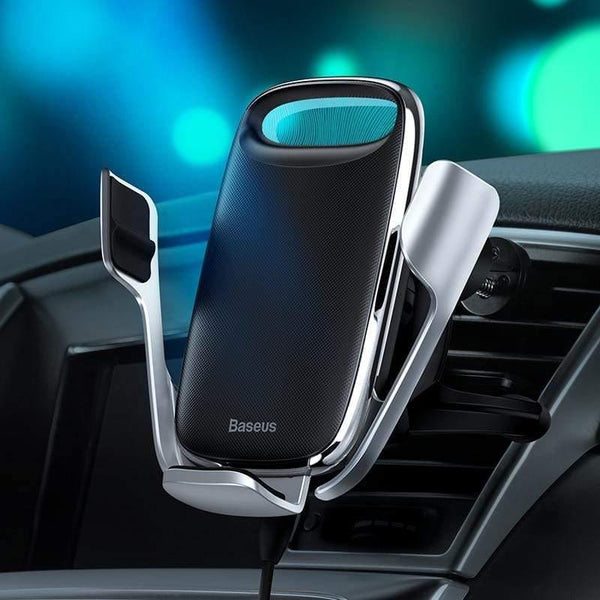 Baseus Wireless Car Holder for Phone Quick Charge 3.0 Fast Wireless Charger Air Vent Mount Holder Car Wireless Charger
