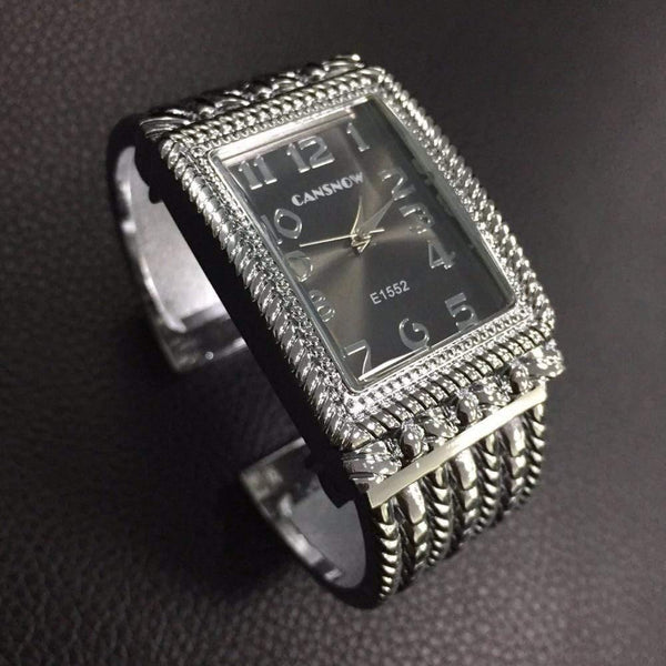 Planet Gates Silver Black Rhinestone Watches Women Luxury Brand Stainless Steel Bracelet Watches Ladies Quartz Dress Watches reloj mujer saat