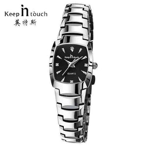 Planet Gates Silver Black Women Womens Square Watches Rhinestone Quartz Watch Women Luxury Dress Fashion Bracelet Ladies Watch relogios feminino
