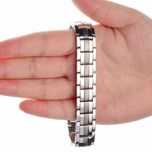 Planet Gates Silver Blue Energy Stones Health Energy Bracelet Bangle for Arthritis Negative 4000 Ion Tourmaline Bracelet Balance Band Fashion 2019
