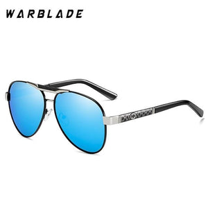 Planet Gates Silver blue Mens Polarized Sunglasses for Sports Outdoor Driving Polaroid Sunglasses Men Pilot Metal Frame Sun Glasses Gafas De