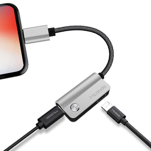 Planet Gates Silver Cable Adapter for Lightning To For Lightning For iPhone X 8 7 Plus Earphone Cable Audio Cable Charging Calling Data music