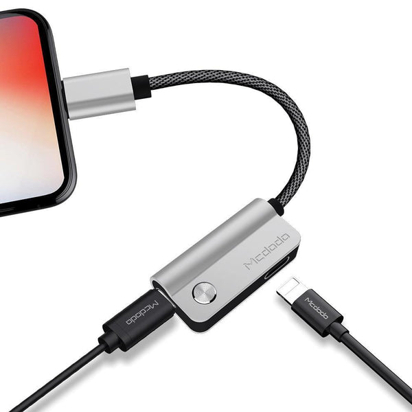 Planet Gates Silver Cable Adapter for Lightning To For Lightning For iPhone X 8 7 Plus Earphone Cable Audio Cable Charging Calling Data music