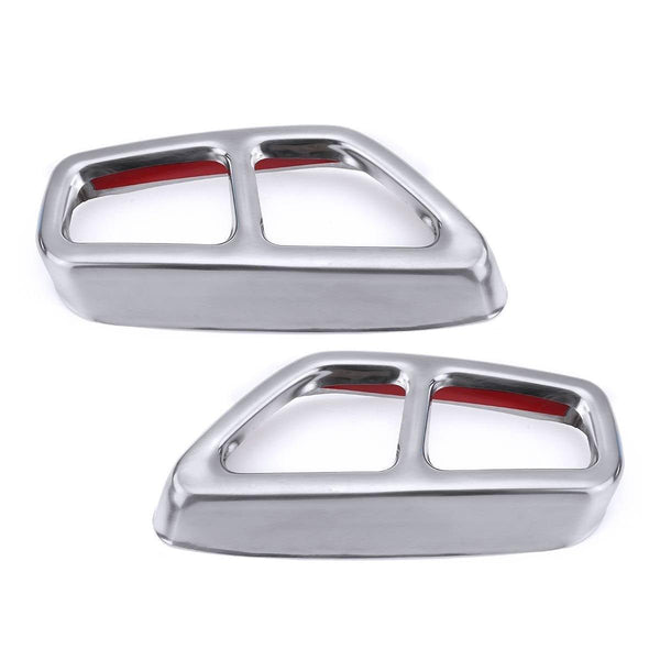 Car Rear Dual Exhaust Muffler Pipe Cover Trims Stainless Steel Exterior Parts For BMW 5 Series G30 G31 2017 2018
