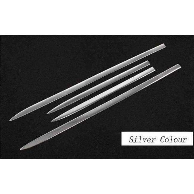 Planet Gates Car styling Auto Side Skirt Car stainless steel Sticker Side Body Door Decoration Covers Trim for Audi A4 B8 auto Accessories