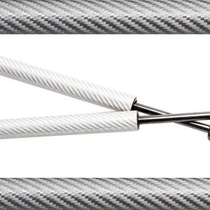 Planet Gates silver carbon fiber Citroen C2 2003-2009 Front Hood modify Gas Spring Carbon Fiber Lift Supports Struts Rod Shocks