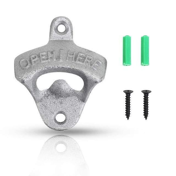 Cast Iron Vintage Bottle Opener Wall Mounted Wine Soda Opener Tools Bar Beer Openers Accessories Home Kitchen Party Supplies