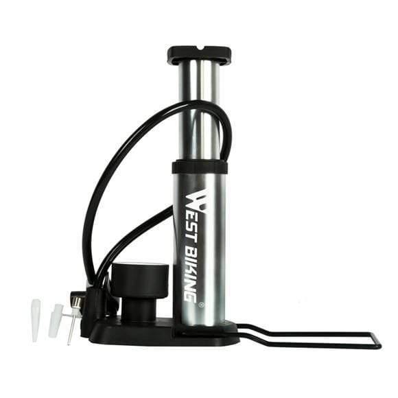 Planet Gates Silver / China Bicycle Pump Portable Ultra-light MTB Mountain Bike Pump Cycling Bisiklet Aksesuar High Pressure Bike Bicycle Pump