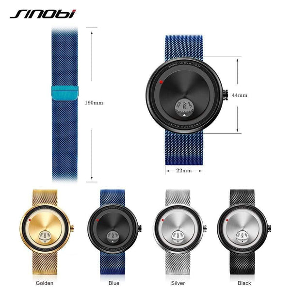 Planet Gates Silver / China Men Watch Milan Strap Wristwatches Men rotate dial plate watches Sports watch Free&Drop shipping