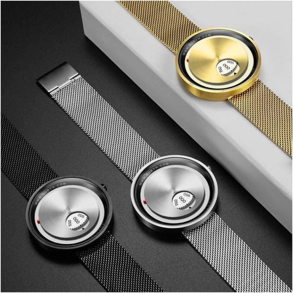 Planet Gates Silver / China Men Watch Milan Strap Wristwatches Men rotate dial plate watches Sports watch Free&Drop shipping