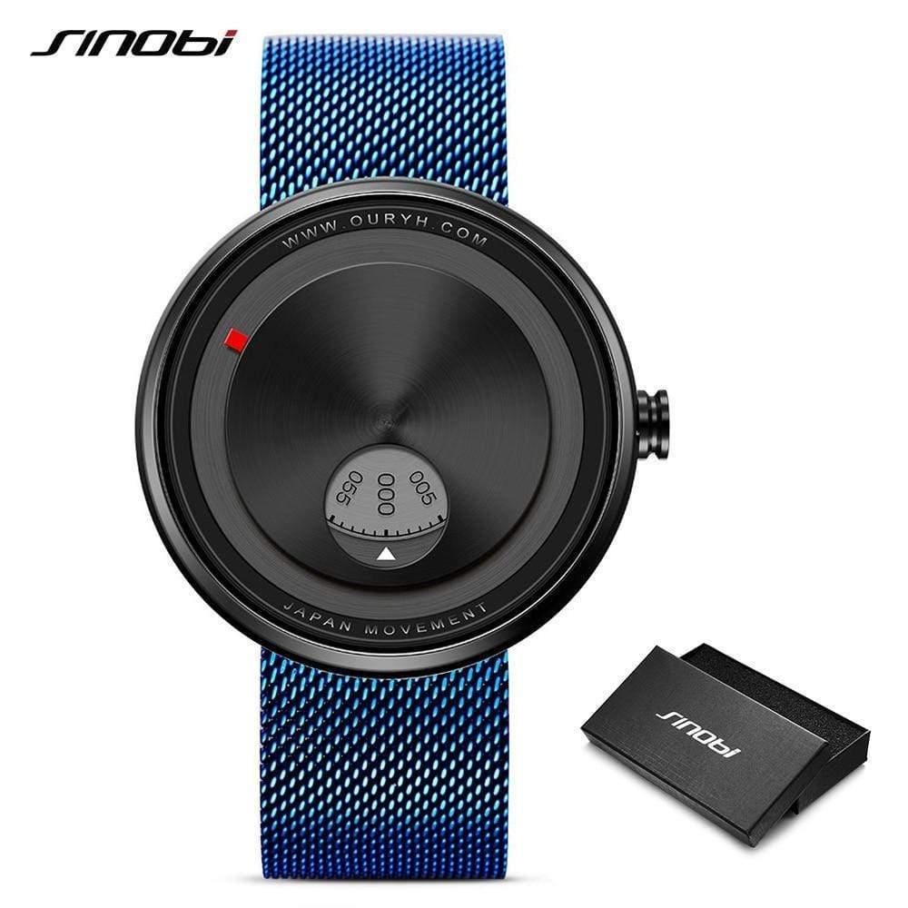 Planet Gates Silver / China Men Watch Milan Strap Wristwatches Men rotate dial plate watches Sports watch Free&Drop shipping