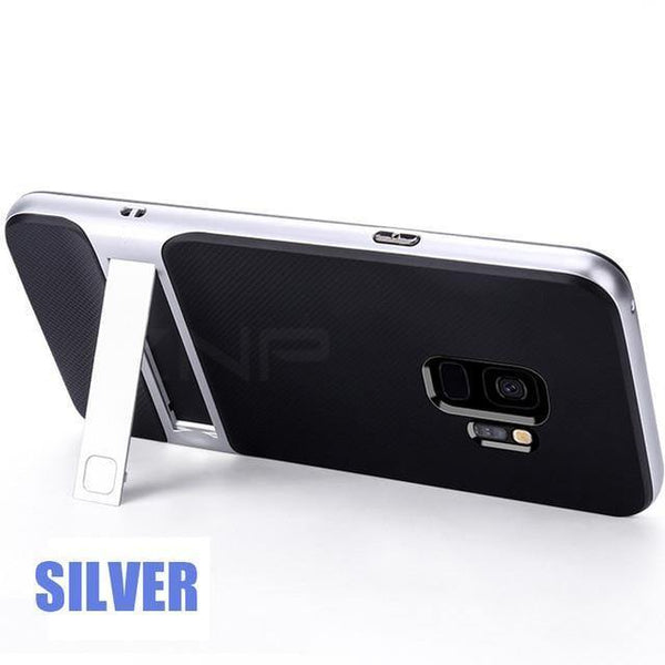 Planet Gates Silver / China / S8 360 Full Cover Protective Case For Samsung Galaxy S9 S8 Plus PC + TPU Shock Proof Cover For Samsung Note 8 Kickstand Phone Case
