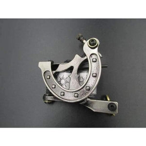 Planet Gates Silver Coil Tattoo Machine Golden Color Coils Tatoo Gun Steel Tattoo Frame for Liner Shader Equipment Supply#NM127