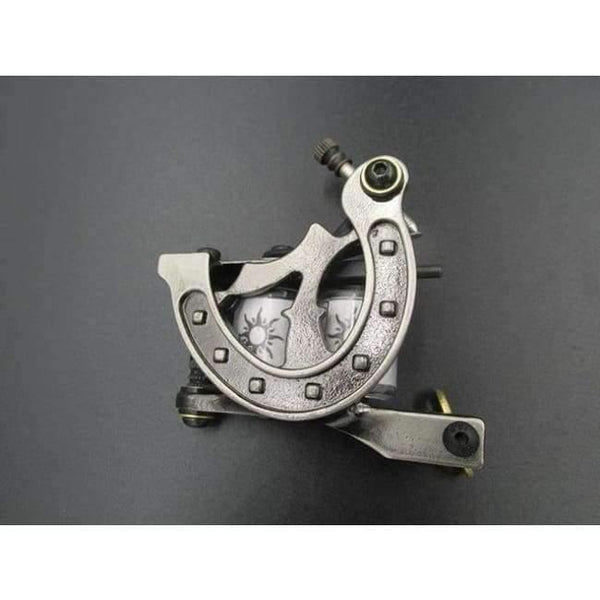 Planet Gates Silver Coil Tattoo Machine Golden Color Coils Tatoo Gun Steel Tattoo Frame for Liner Shader Equipment Supply#NM127